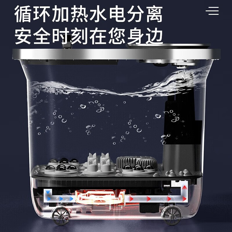 荣事达(Royalstar)杀菌泡脚桶全自动按摩足浴盆恒温加热高深过小腿洗脚盆电动家用泡脚盆 杀菌泡脚桶