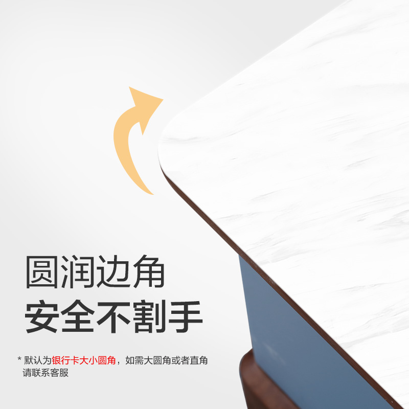 美帮汇现代简约防水防油仿大理石纹金字雪花白房绘画桌桌布高清大图