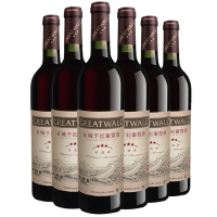 长城(GreatWall ) 沙城产区星级系列 三星赤霞珠干红葡萄酒 750ml*6 整箱装