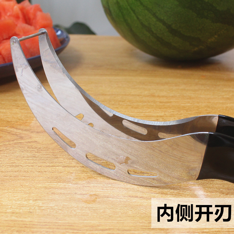 阳光飞歌 切西瓜神器分割器 304不锈钢抖音挖西瓜刀取肉切片器削水果切分器