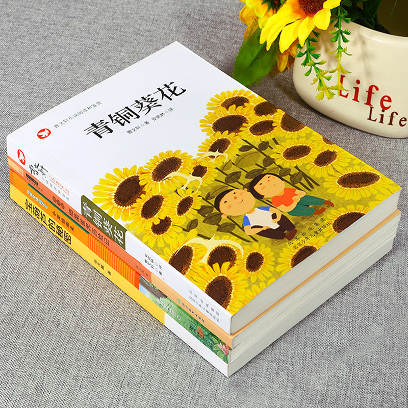 [全9册]青铜葵花+宝葫芦的秘密+小英雄雨来+灰尘的旅行+四年级下册快乐读书吧 [正版]青铜葵花曹文轩 四年级阅读课外书