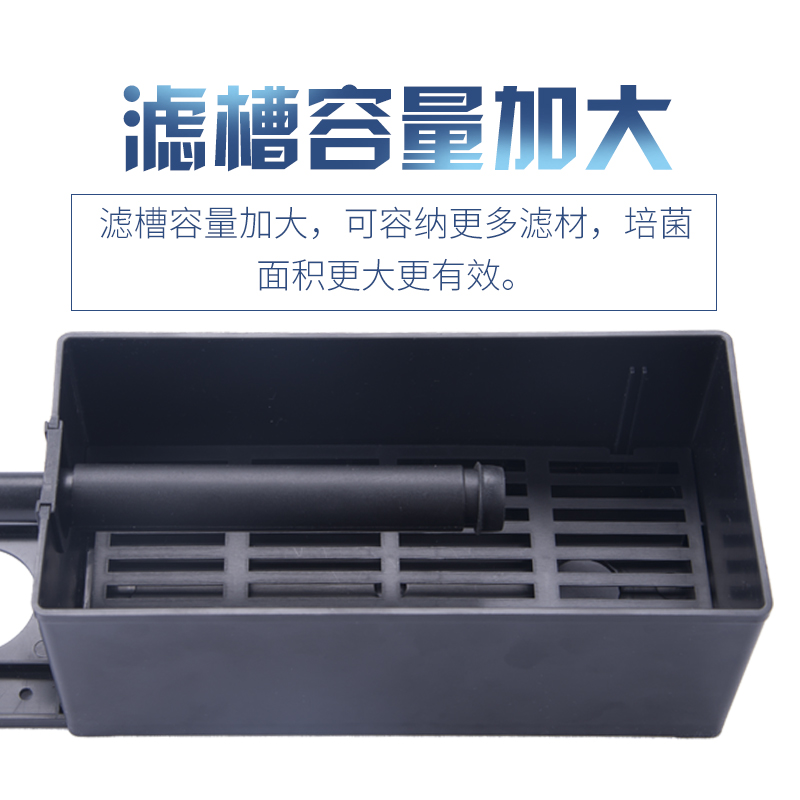 鱼缸过滤盒子上置滴流盒顶部过滤器干湿分离过滤水族箱过滤设备高清大图