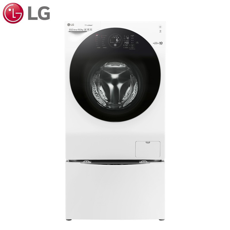 LG原装进口WDGH457C0SW 13.2公斤大容量全自动波轮+滚筒二合一母婴洗衣机 DD变频直驱电机 6种智能洗涤