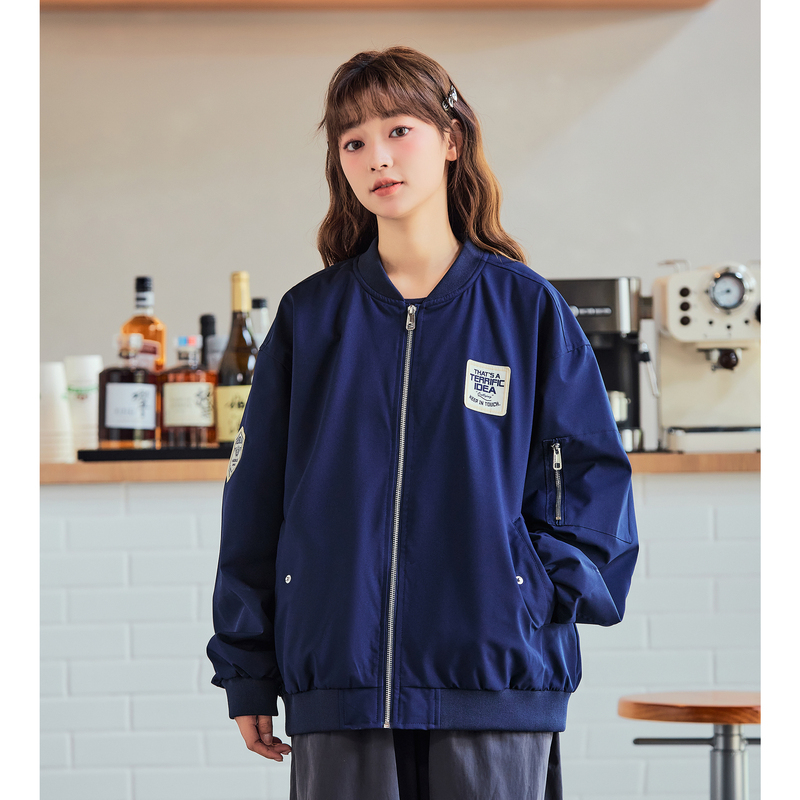 【2.5折价193元】唐狮春秋季新款女棒球服外套女小众设计感短款休闲外套中性