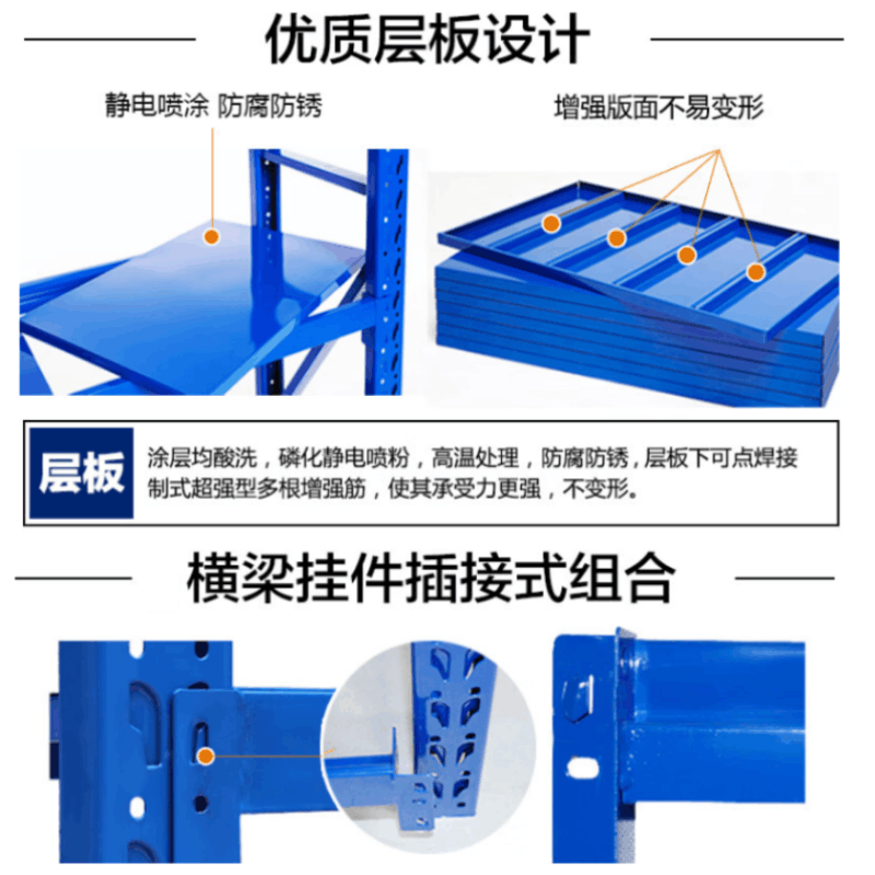 墨之麟仓储置物架1200*500*2000mm/个图片