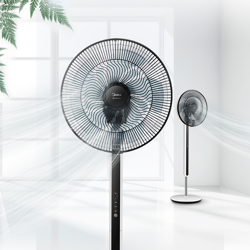 美的电风扇fsd35yar家用静立式台音预约大风扇