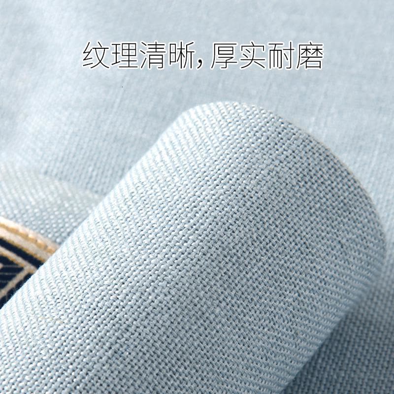 美式桌旗新中式茶旗布禅意席茶几桌布现代简约北欧床旗餐桌茶桌布 藏青色 33*360CM(适合3米餐桌或茶桌)图片