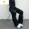 FISH BASKET国潮ins嘻哈街头美式绑带直筒工装宽松牛仔裤男女长裤