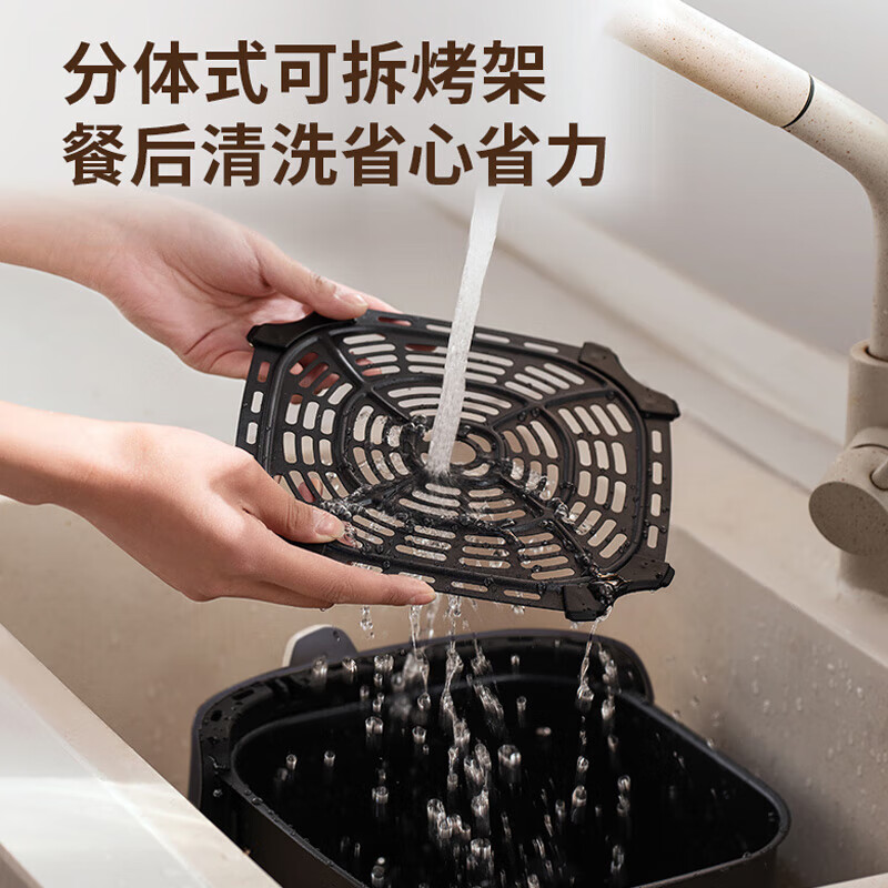 九阳空气炸锅大容量家用炸薯条机无油煎炸空气炸锅 KL30-VF392[单旋钮 蓝色] 5L高清大图