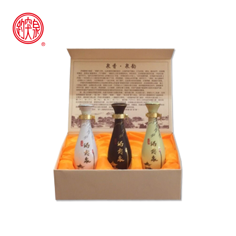 山东特产 鲁酒 趵突泉 泉香旅游酒3*100ml