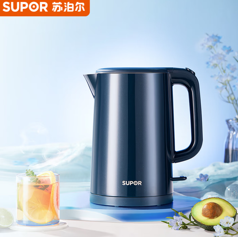 苏泊尔电水壶1.5L防烫设计家用SW-15T101C高清大图