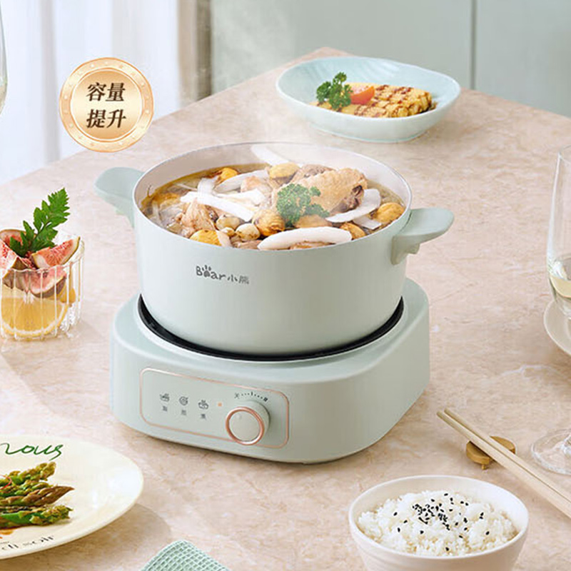 小熊电热火锅2.5L聚能加热速沸快涮整锅均热DHG-D25G2高清大图
