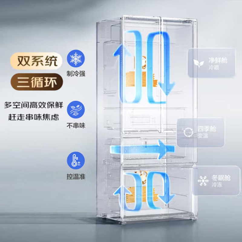 松下(Panasonic)NR-W472TG-H新品462L法式多门冰箱58cm超薄Ag银离子抗菌 -32℃速冻宽幅变温高清大图
