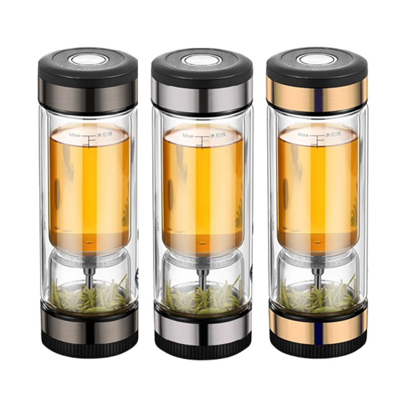 茶之恋双层玻璃杯360ml茶水分离杯CZL-017-70D(随机发货)
