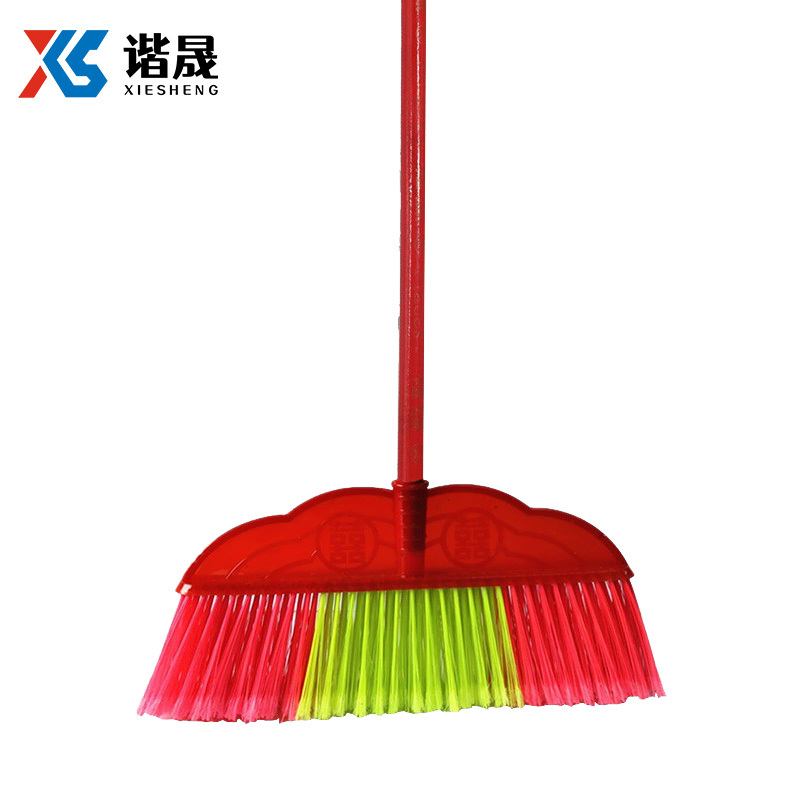 谐晟 四排硬毛塑料扫把 学校工厂环卫扫水清洁扫帚 1把