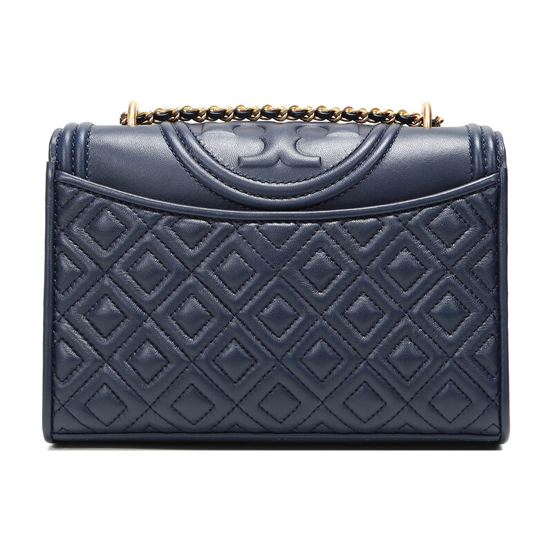 TORY BURCH 托里·伯奇 品 斜挎包 女款藏青色皮质单肩包斜挎包43834 403简约 藏青色