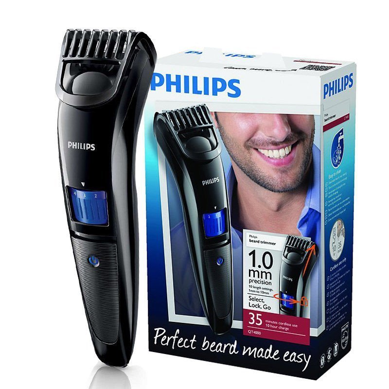 飞利浦(Philips)充电式胡须造型器QT4000 胡须修剪器 胡子造型器