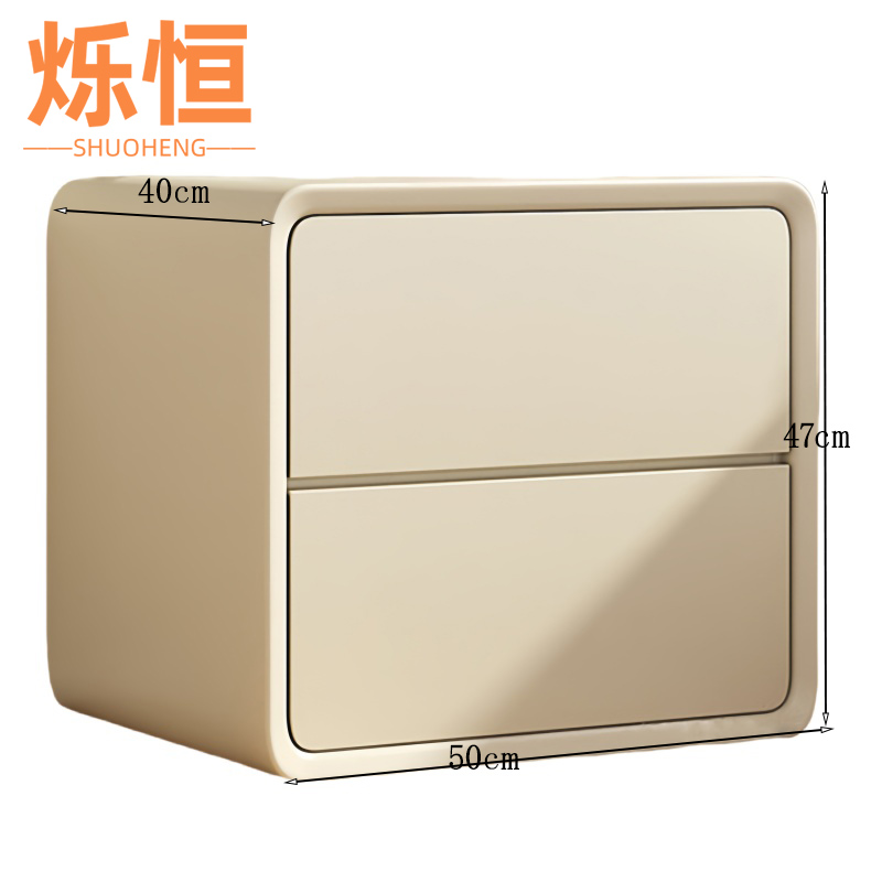 烁恒 床头柜 米白50*40*47 个高清大图