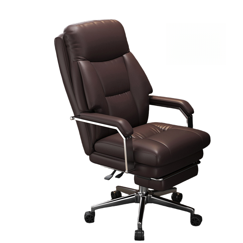 蕃蒂老板椅棕色把高清大图