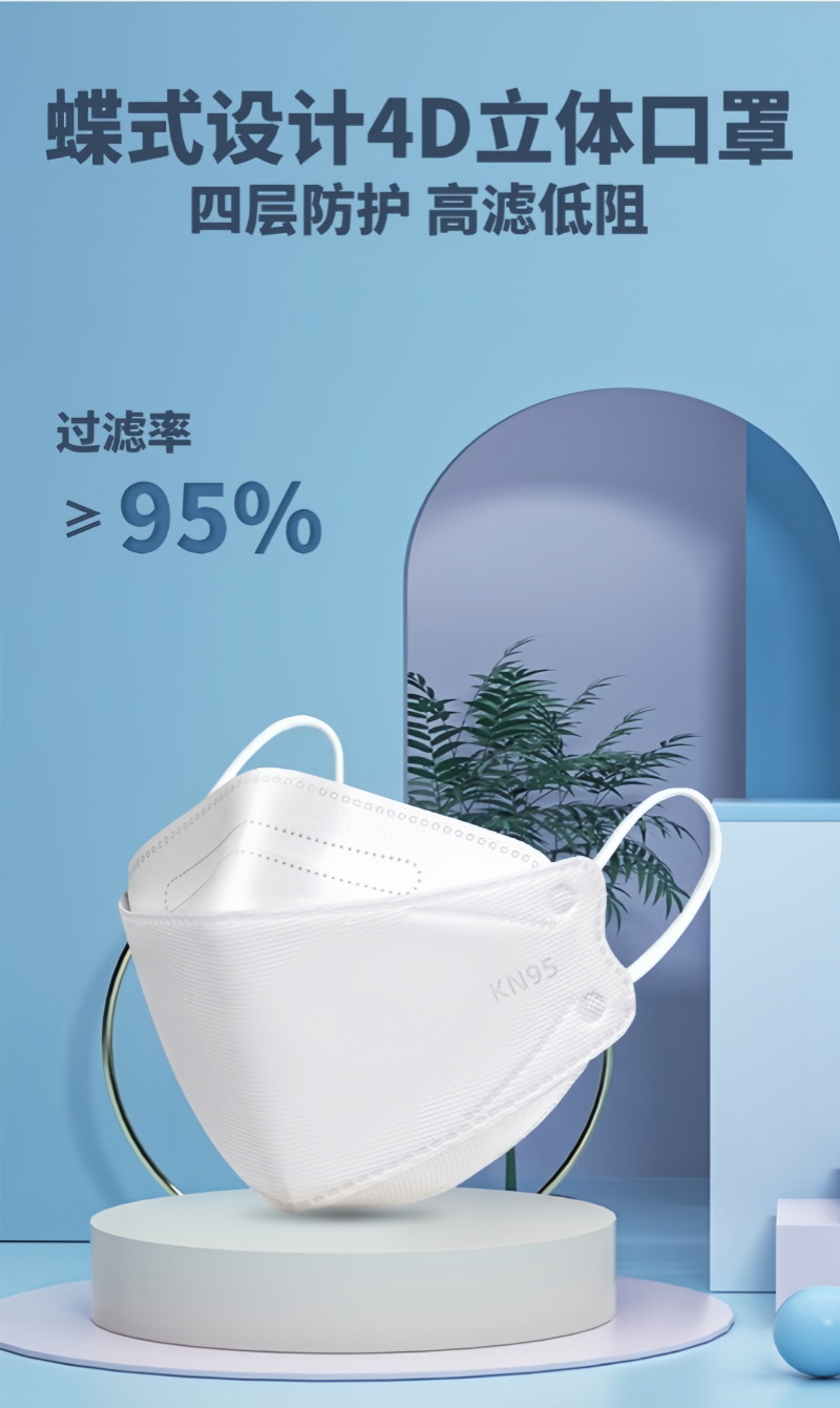铁洋 挂耳式口罩 KN95 10个/包高清大图