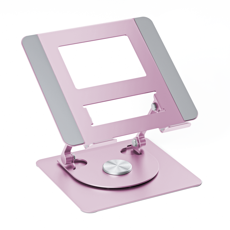 籁美达 Z41铝合金款旋转笔记本电脑支架散热支架可折叠调节增高 239*215*50mm 黑色高清大图