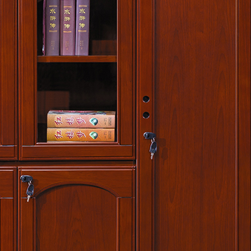 臻远 ZY051434 木质文件柜展示柜油漆贴木皮资料柜书柜 组合柜高清大图