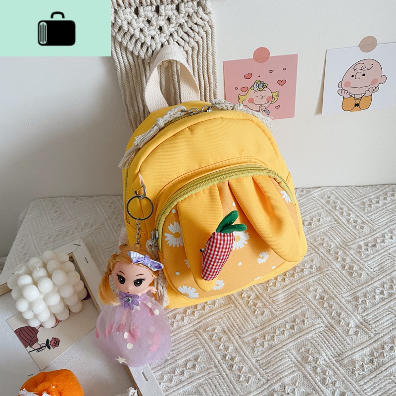 2020新款可爱儿童小背包时尚花朵迷你双肩包男童女孩幼儿园书包潮NEW LAKE 小花款黄色