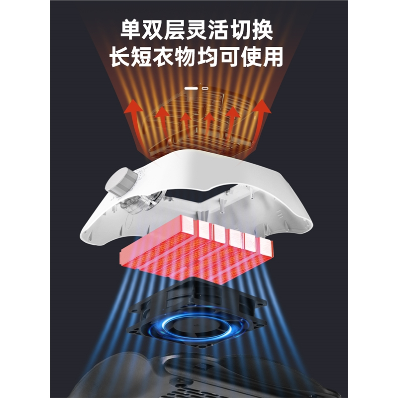 NanJiren南极人烘干机家用小型烘衣服干衣机风干机烘干器速干衣服烘衣服器_豪华定时款三层带脚轮毛巾架