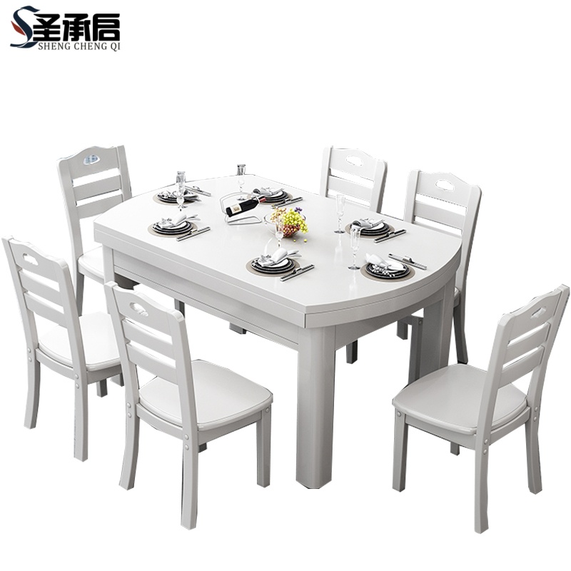圣承启组合餐桌1.2m张高清大图