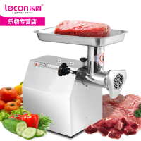 lecon/ 乐创商用12型多功能绞肉机电动 蒜泥机 碎肉搅拌灌肠机不锈钢绞馅