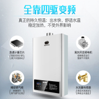 apeeo 10升燃气热水器JSQ19-FY-6335天然气家用支持智能恒温功能CO报警水气双调强排式热水器