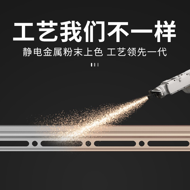 手摇升降晾衣架双杆式三杆式室内阳台晾衣架杆凉衣架四杆 三维工匠 摩卡金2.4M四杆 大晾衣杆