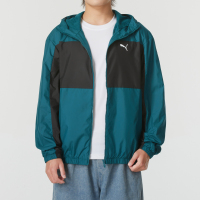 PUMA彪马男装新款运动服跑步训练服梭织夹克连帽外套684107-01 ZP L 684107-22/绿色