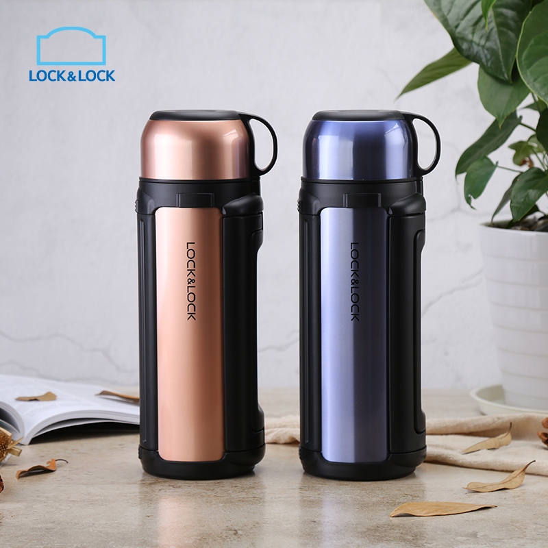 乐扣乐扣(lock&lock) 佳益特广口壶 大容量保温壶杯子 LHC1413PG(1800ml)玫瑰金