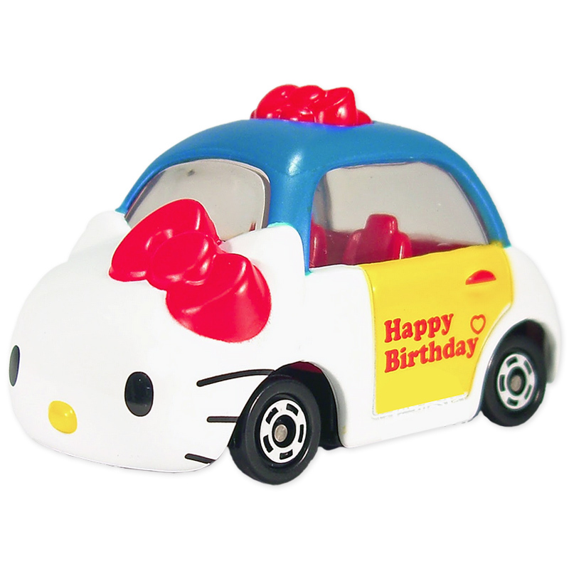 tomy多美卡合金小汽车模型女孩卡通玩具车kt猫凯蒂猫形象车806332