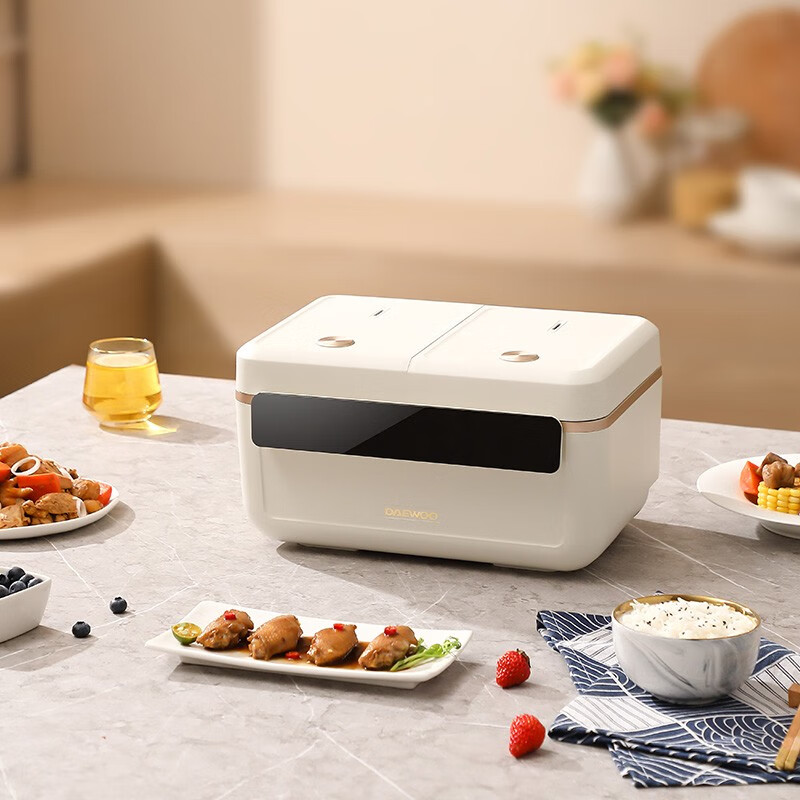 大宇(DAEWOO)双胆电饭煲家用多功能蒸煮智能养生电饭锅DYFB-4020星云白高清大图