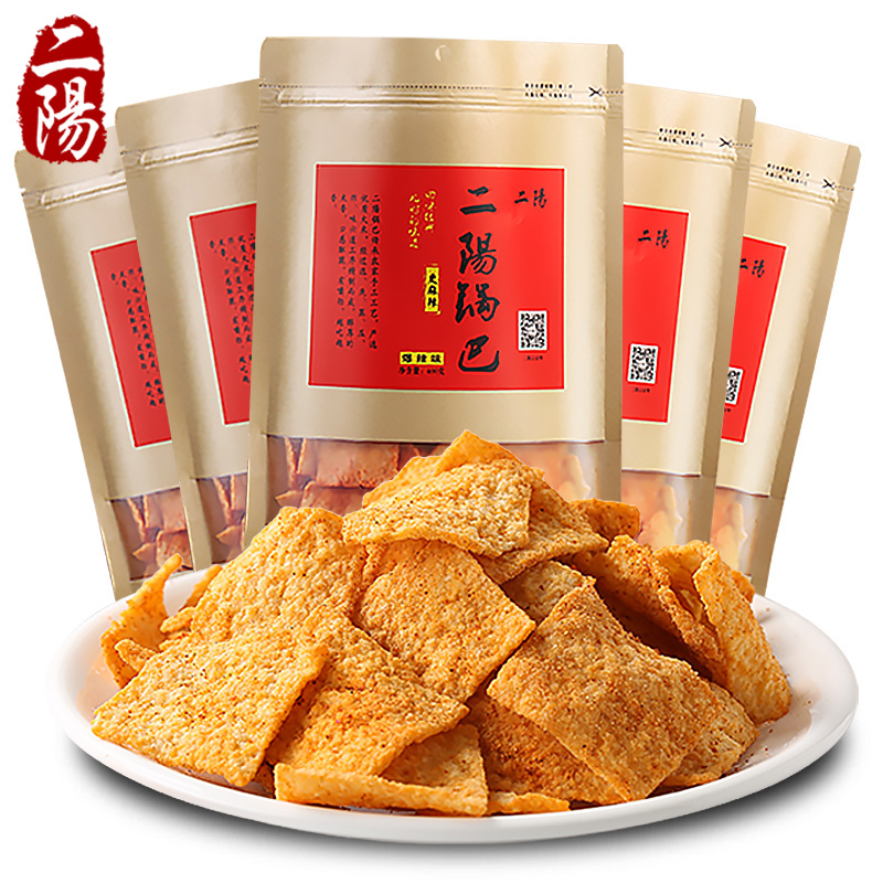二阳锅巴400gx5袋装手工大米锅巴小零食特产小吃休闲食品