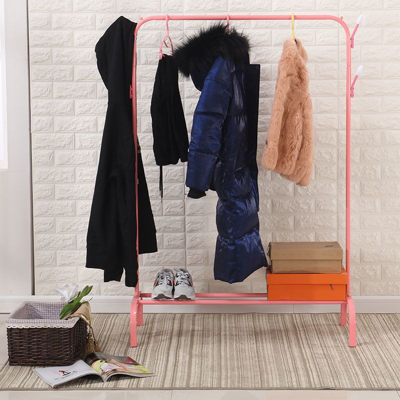 工匠时光晾衣架落地挂衣架家用单杆卧室折叠简易室内收纳凉晒衣服衣帽