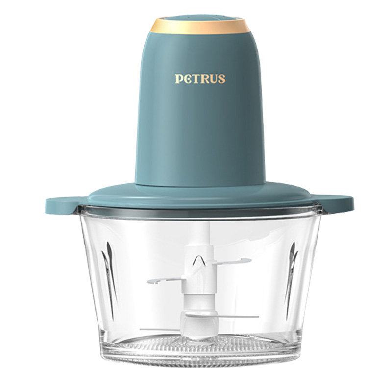 柏翠绞肉机2L多功能搅拌碎菜机玻璃碗简易便携绞肉机PE1320