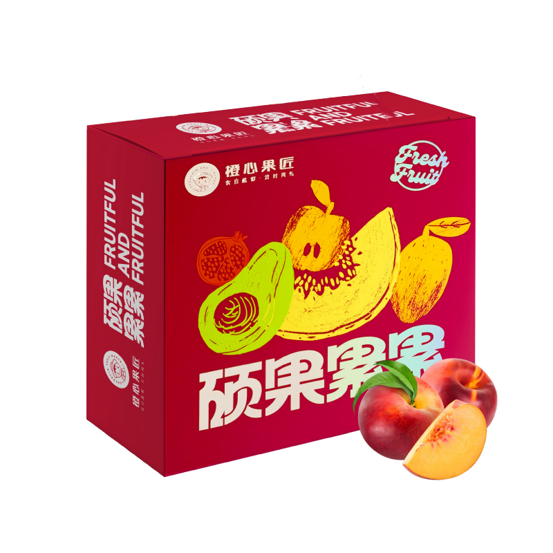 橙心果匠 硕果累累精选油桃(带箱约4斤)HC