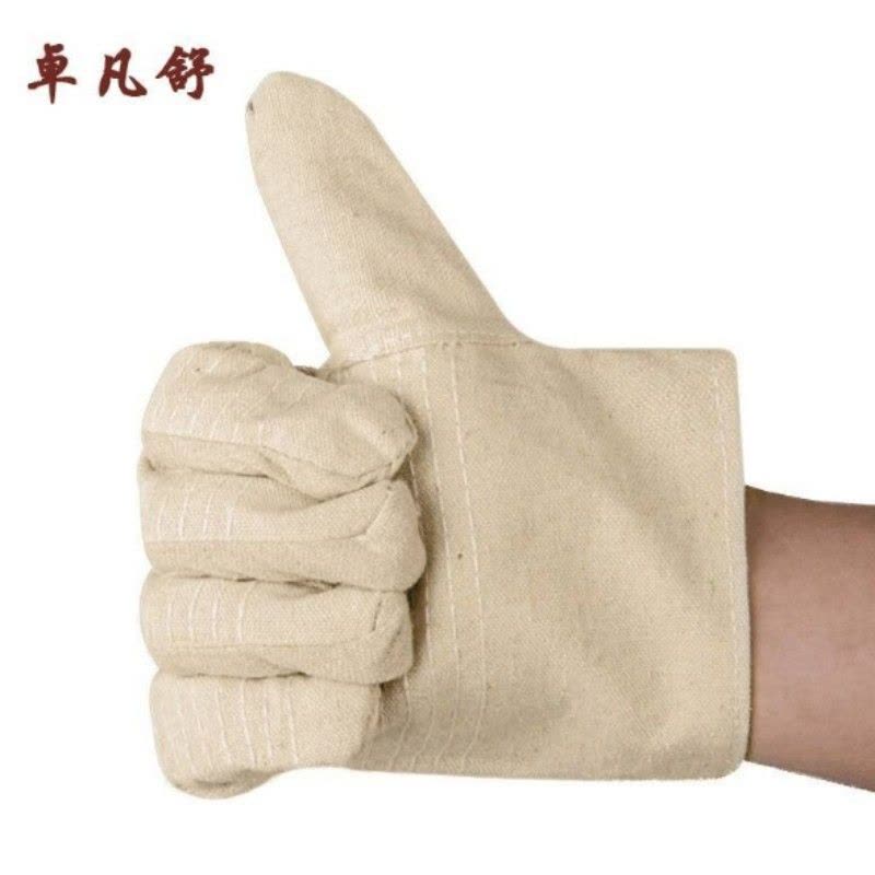 卓凡舒 帆布手套 黄甲双层24线 双图片
