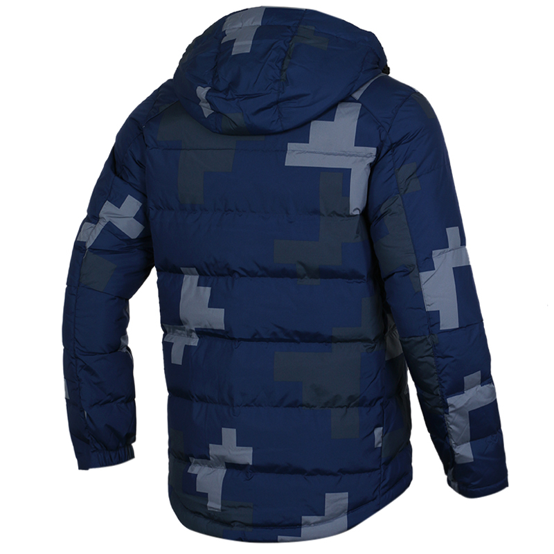 耐克(NIKE)男冬季保暖防风鸭绒衣连帽羽绒服 863790-497