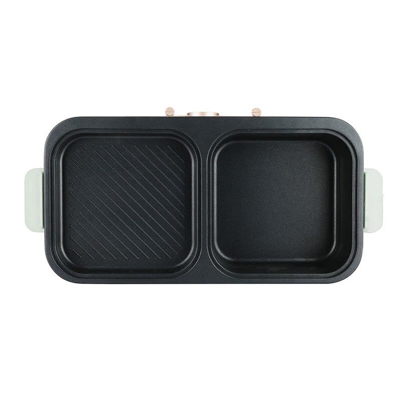 乐扣/小家电涮烤一体锅绿色1300W图片