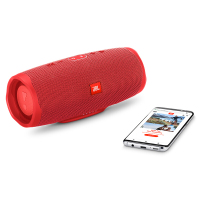 JBL CHARGE4 音乐冲击波四代 便携式蓝牙音箱+低音炮 户外迷你音箱 防水设计 增强版赛道扬声器 红色