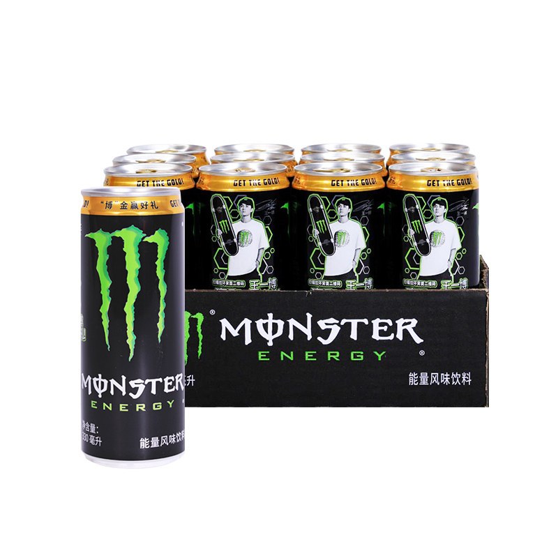 新老包装随机发货 Monster 魔爪能量风味饮料 330mlx12罐(绿色)