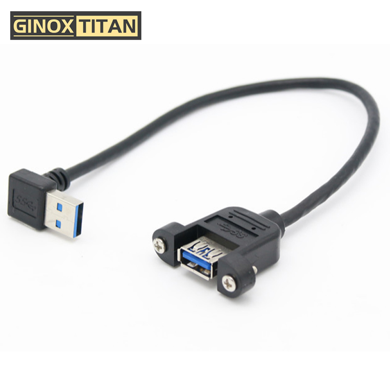 GINOXTITAN USB延长线 右弯/左弯 双U (1.5米公转母)高清大图