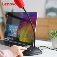 联想(Lenovo)桌面麦克风 PCM102U黑色 USB接口即插即用免驱动连接高清降噪录音话筒 笔记本台式机电脑通用