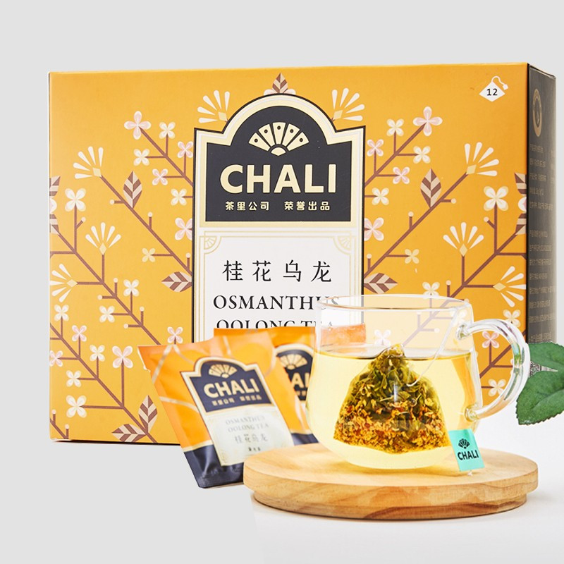 茶里桂花乌龙 12包独立包装盒装36g高清大图