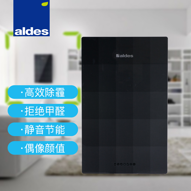 爱迪士(aldes) 家用 壁挂式新风机 Easy NOVA Lyon(优雅黑) 加氧
