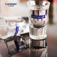 Luminarc法国弓箭(ARC)乐美雅玻璃 烈酒吞杯白酒杯酒具套装34ML6件套 G9059不含铅易洗(非一次性使用)